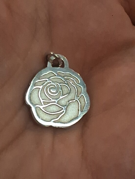Tiffany & Co. Jewelry - Tiffany Silver Rose Pendant Charm